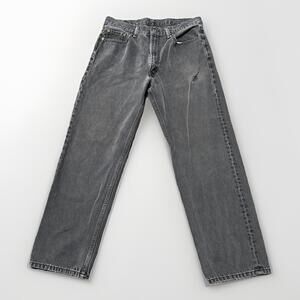 Levis 550 Jeans Mens 36x30 Relaxed Fit Black‎ Denim Casual